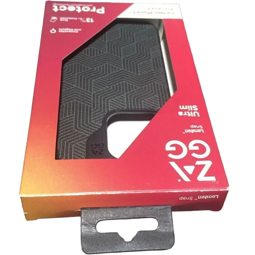 iPhone 15 Pro Case ZAGG London Snap MagSafe Black 6.1